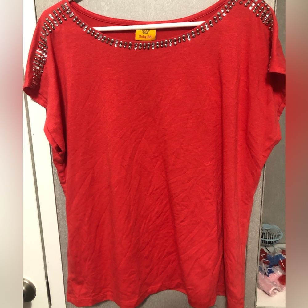 Red dress up shirt